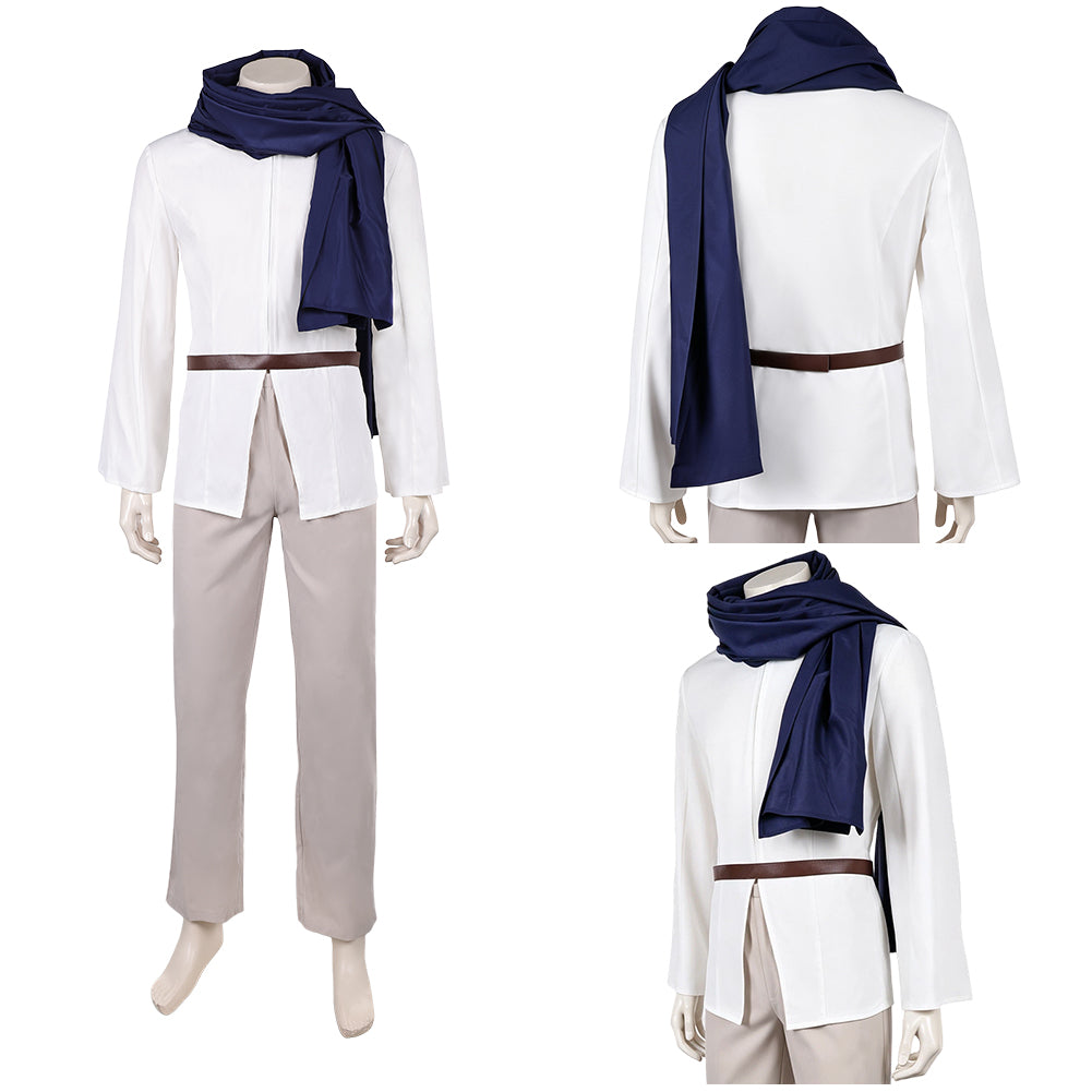 Cosplay Costume Ethan La Guerre des Étoiles: Visions Presents(2026) TV Cosplay Tenue Blanche et Grise Homme