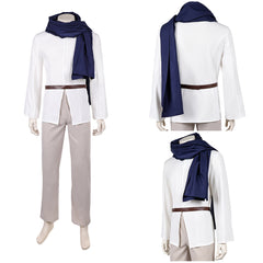 Cosplay Costume Ethan La Guerre des Étoiles: Visions Presents(2026) TV Cosplay Tenue Blanche et Grise Homme