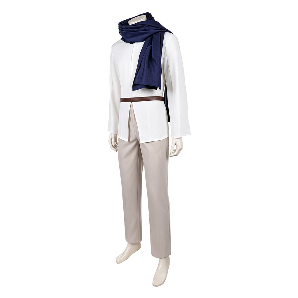 Cosplay Costume Ethan La Guerre des Étoiles: Visions Presents(2026) TV Cosplay Tenue Blanche et Grise Homme