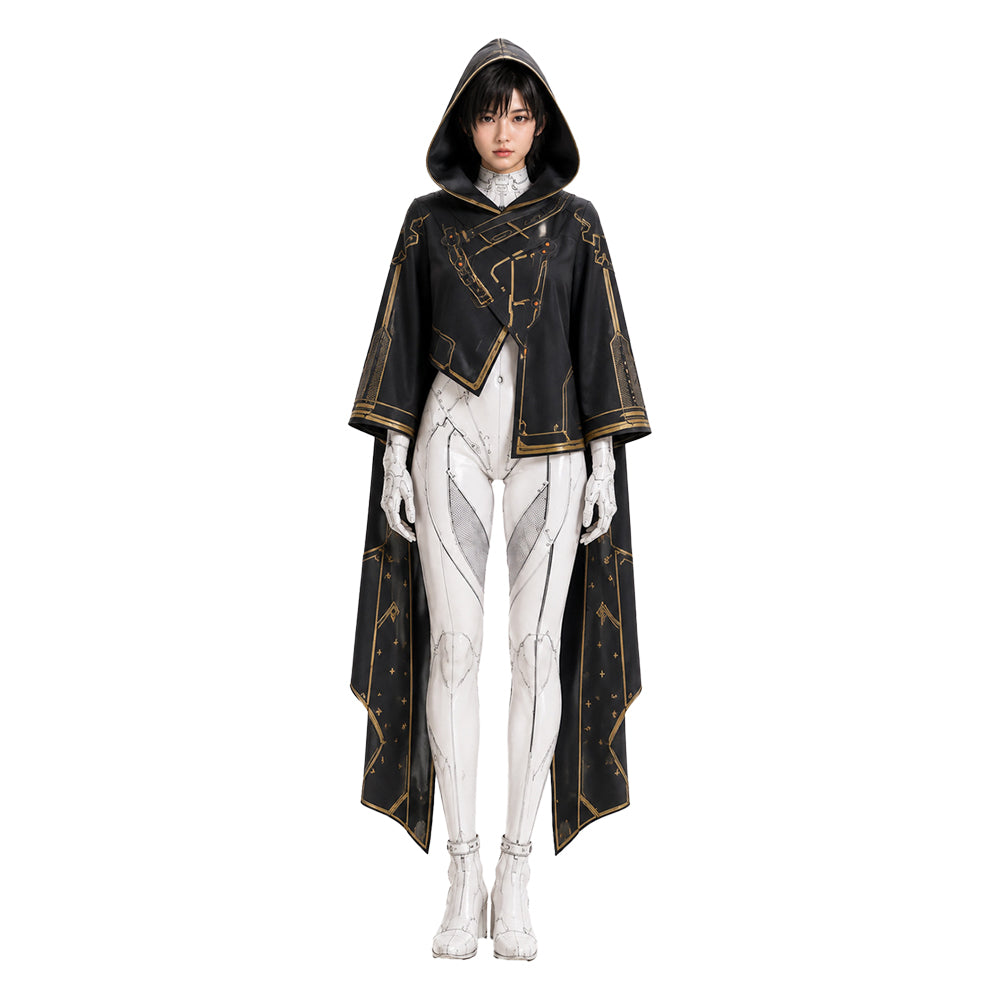 Cosplay Costume Eve Stellar Blade: Blood Rain(2026) Jeu Cosplay Combinaison Noire et Blanche Femme
