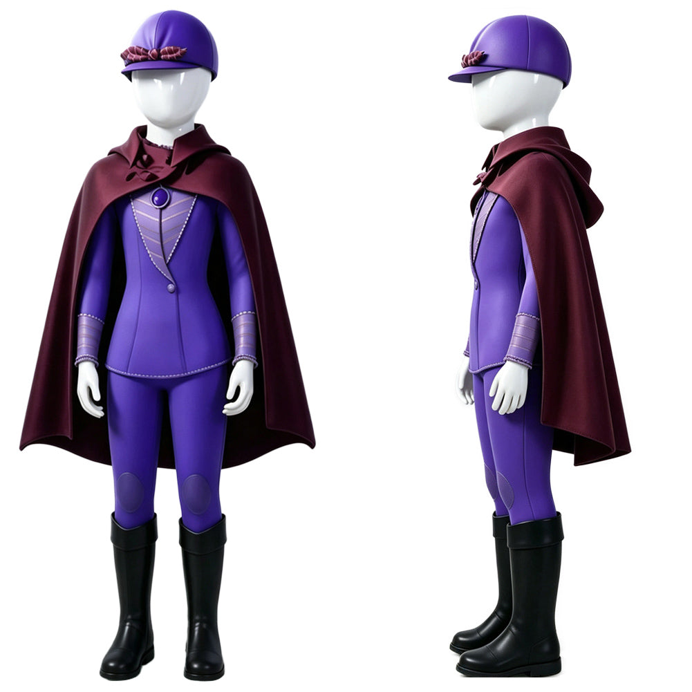 Cosplay Costume Fille Princesse Sofia TV Cosplay Tenue d'Équitation Violette Enfant