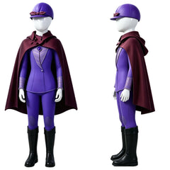 Cosplay Costume Fille Princesse Sofia TV Cosplay Tenue d'Équitation Violette Enfant