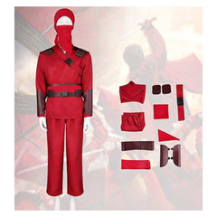 Cosplay Costume Film Tenue de Ninja Rouge Homme