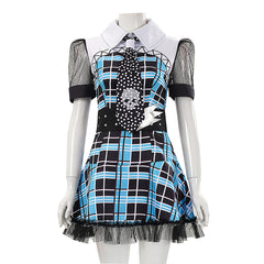 Cosplay Costume Frankie Stein Monster High TV Cosplay Robe Bleue Femme