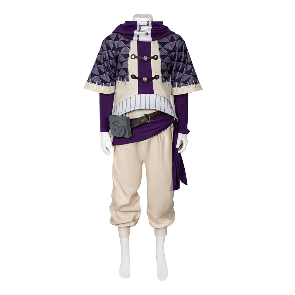 Cosplay Costume Fu Orostor Gachiakuta Anime Cosplay Tenue Violette Homme