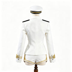 Cosplay Costume Groupe de Filles Uniforme de Scène Blanche Femme