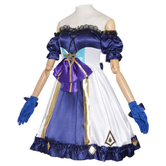 Cosplay Costume Gwen Arcane: League of Legends Jeu Cosplay Robe Bleue Femme