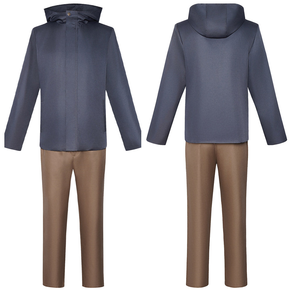 Cosplay Costume Hakari Kinji Anime Cosplay Tenue Bleue et Marron Homme