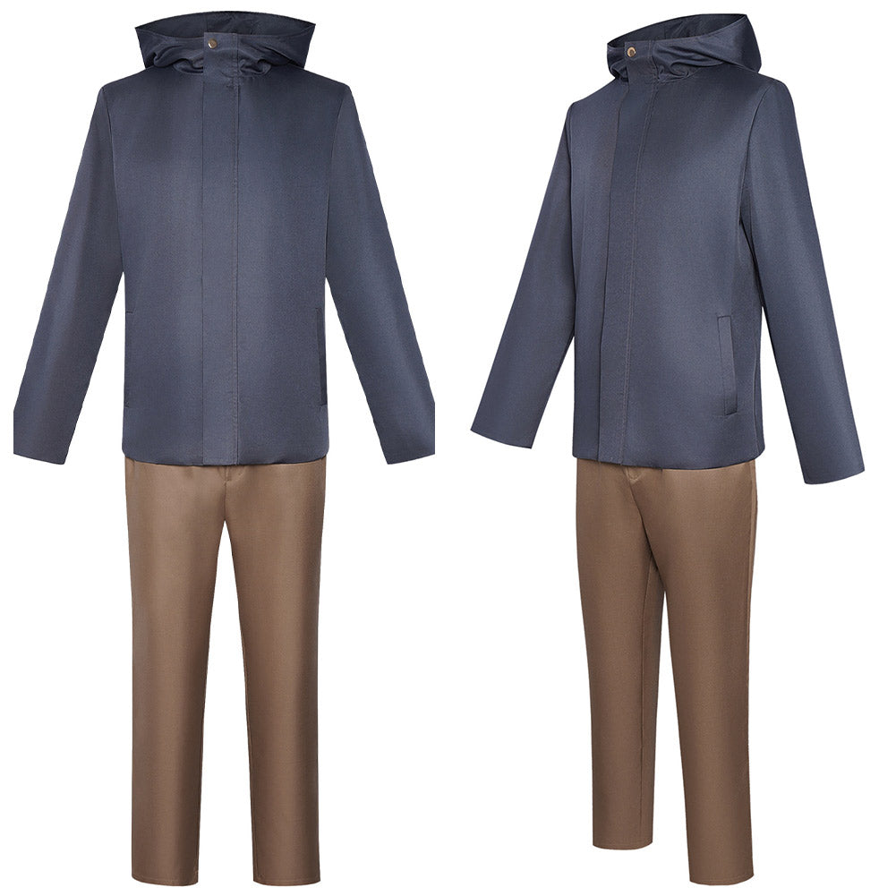 Cosplay Costume Hakari Kinji Anime Cosplay Tenue Bleue et Marron Homme