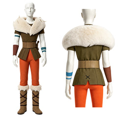 Cosplay Costume Hampton Squib Golden Axe(2026) TV Cosplay Tenue Brune et Orange Homme