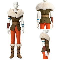 Cosplay Costume Hampton Squib Golden Axe(2026) TV Cosplay Tenue Brune et Orange Homme