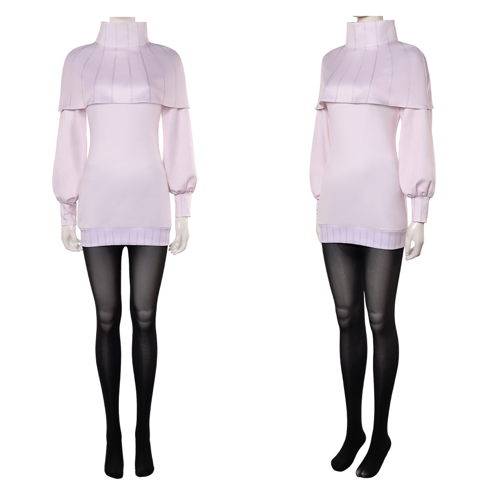 Cosplay Costume Hana Kurusu Anime Cosplay Tenue Blanche et Noire Femme