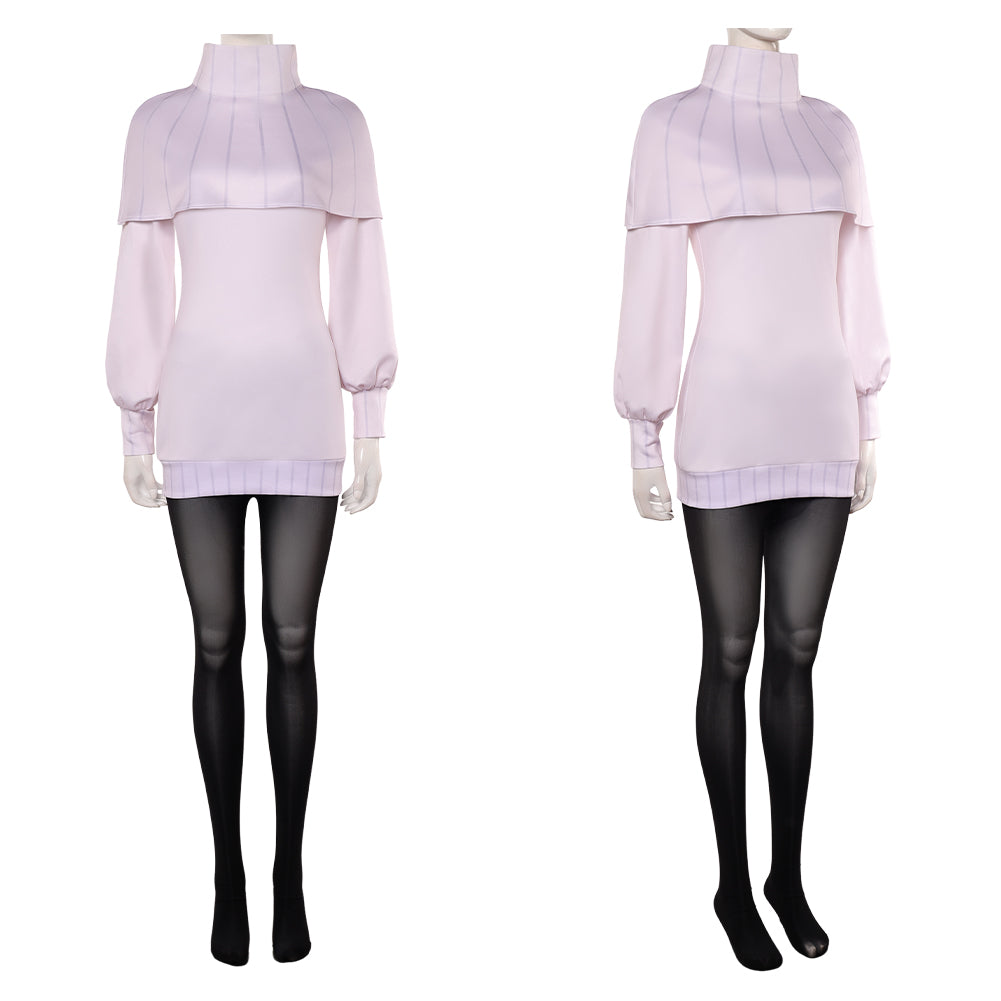 Cosplay Costume Hana Kurusu Anime Cosplay Tenue Blanche et Noire Femme