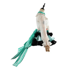 Cosplay Costume Haruka Arknights Jeu Cosplay Tenue Blanche et Verte Femme