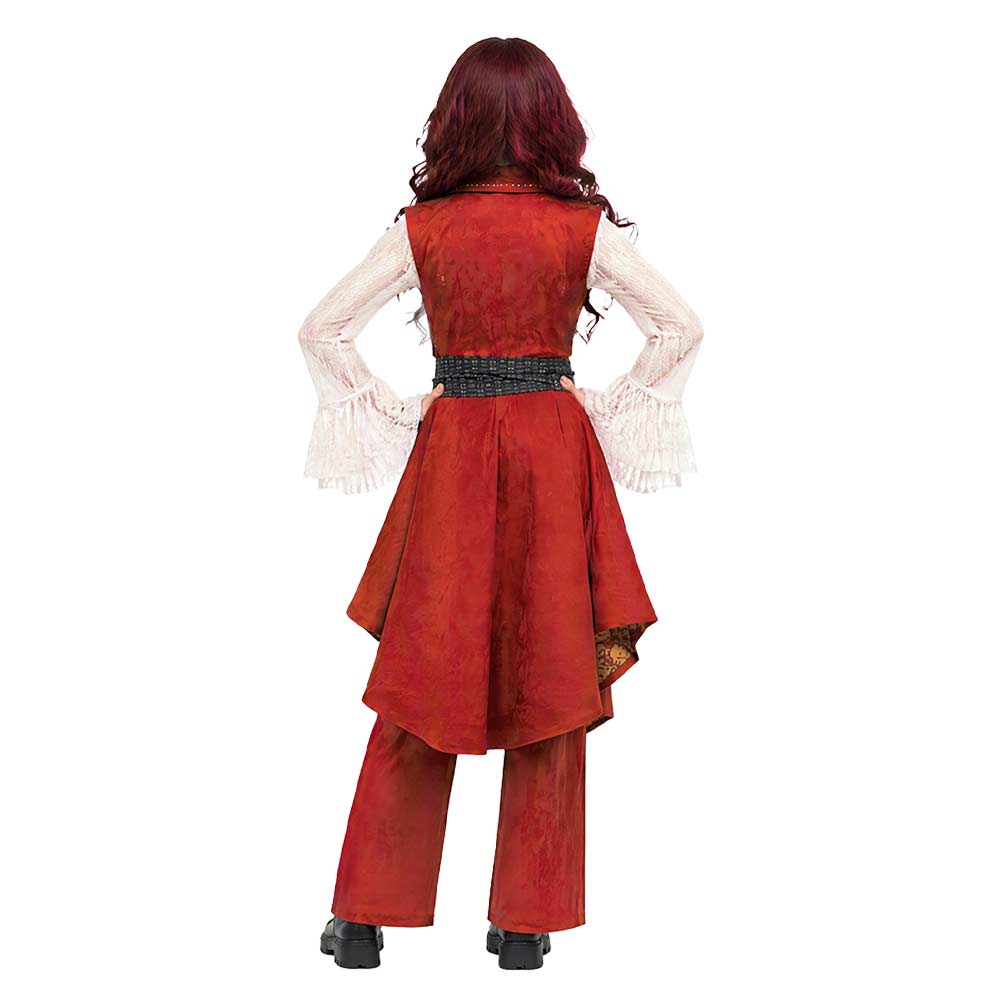 Cosplay Costume Hazel Hook Descendants: Wicked Wonderland(2026) Film Cosplay Tenue Pirate Rouge Femme