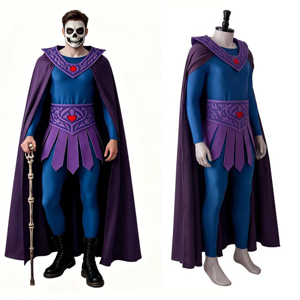 Cosplay Costume He-Man Les Maîtres de l'Univers(2026) Film Cosplay Combinaison Violette Homme