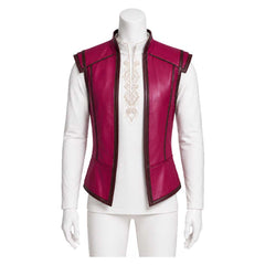 Cosplay Costume He-Man Les Maîtres de l'Univers(2026) Film Cosplay Haut Blanc et Manteau Rouge Homme