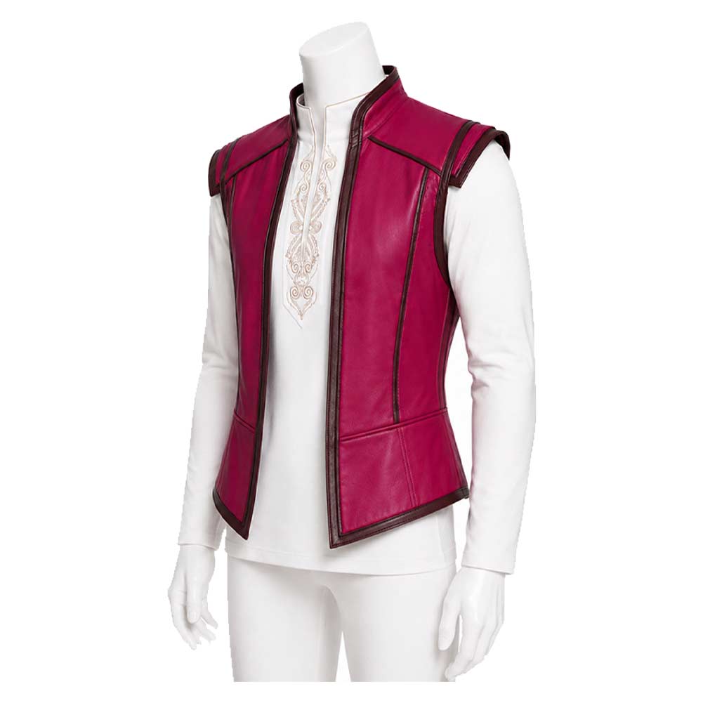 Cosplay Costume He-Man Les Maîtres de l'Univers(2026) Film Cosplay Haut Blanc et Manteau Rouge Homme