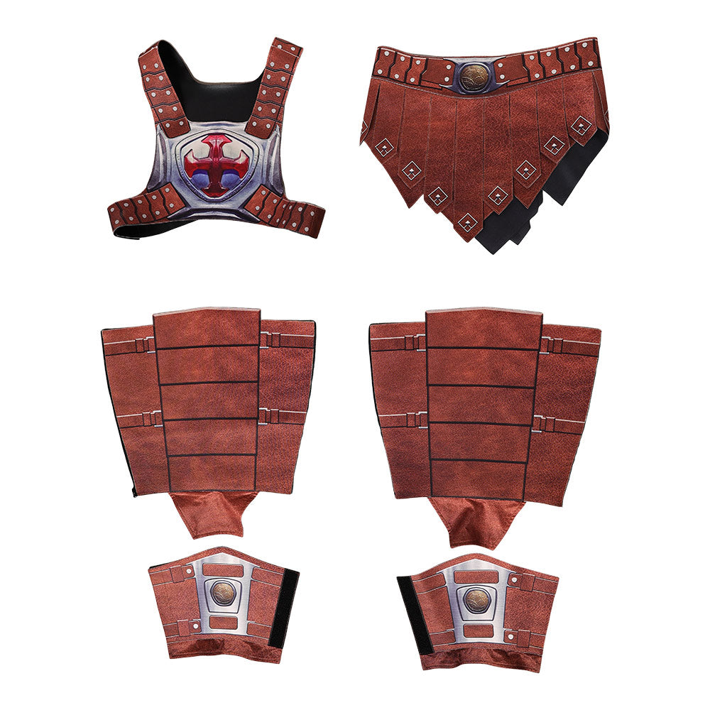 Cosplay Costume He-Man Les Maîtres de l'Univers(2026) Film Cosplay Tenue de Cuir Brune Homme