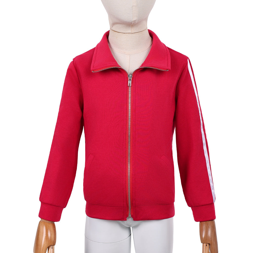 Cosplay Costume Holly Wheeler Stranger Things: Chroniques de 1985(2026) TV Cosplay Manteau Rouge Enfant