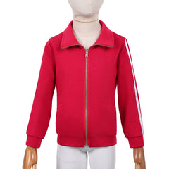 Cosplay Costume Holly Wheeler Stranger Things: Chroniques de 1985(2026) TV Cosplay Manteau Rouge Enfant