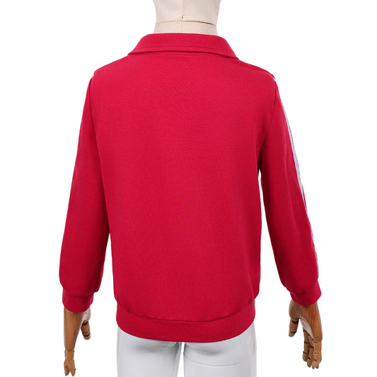 Cosplay Costume Holly Wheeler Stranger Things: Chroniques de 1985(2026) TV Cosplay Manteau Rouge Enfant