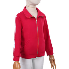 Cosplay Costume Holly Wheeler Stranger Things: Chroniques de 1985(2026) TV Cosplay Manteau Rouge Enfant