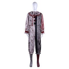 Cosplay Costume Homme Art The Clown Terrifier 4(2026) Film Cosplay Tenue Noire et BlancheTaché de Sang