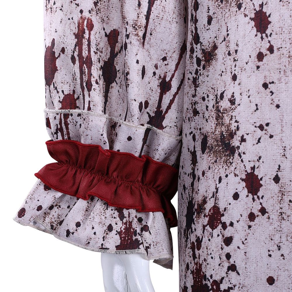 Cosplay Costume Homme Art The Clown Terrifier 4(2026) Film Cosplay Tenue Noire et BlancheTaché de Sang