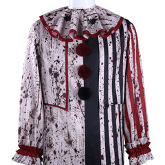 Cosplay Costume Homme Art The Clown Terrifier 4(2026) Film Cosplay Tenue Noire et BlancheTaché de Sang