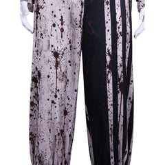 Cosplay Costume Homme Art The Clown Terrifier 4(2026) Film Cosplay Tenue Noire et BlancheTaché de Sang