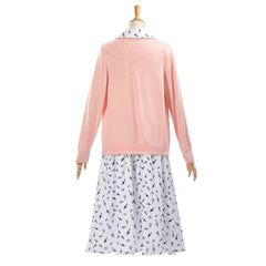 Cosplay Costume Hortensia Matilda Comédie Musicale Cosplay Robe Blanche Femme