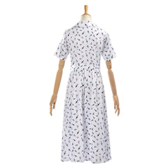 Cosplay Costume Hortensia Matilda Comédie Musicale Cosplay Robe Blanche Femme