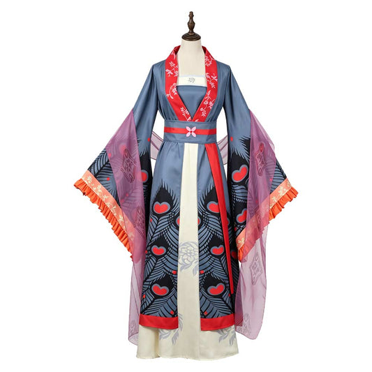 Cosplay Costume Huang Linglin Though I Am an Inept Villainess(2026) Anime Cosplay Tenue Bleue Femme