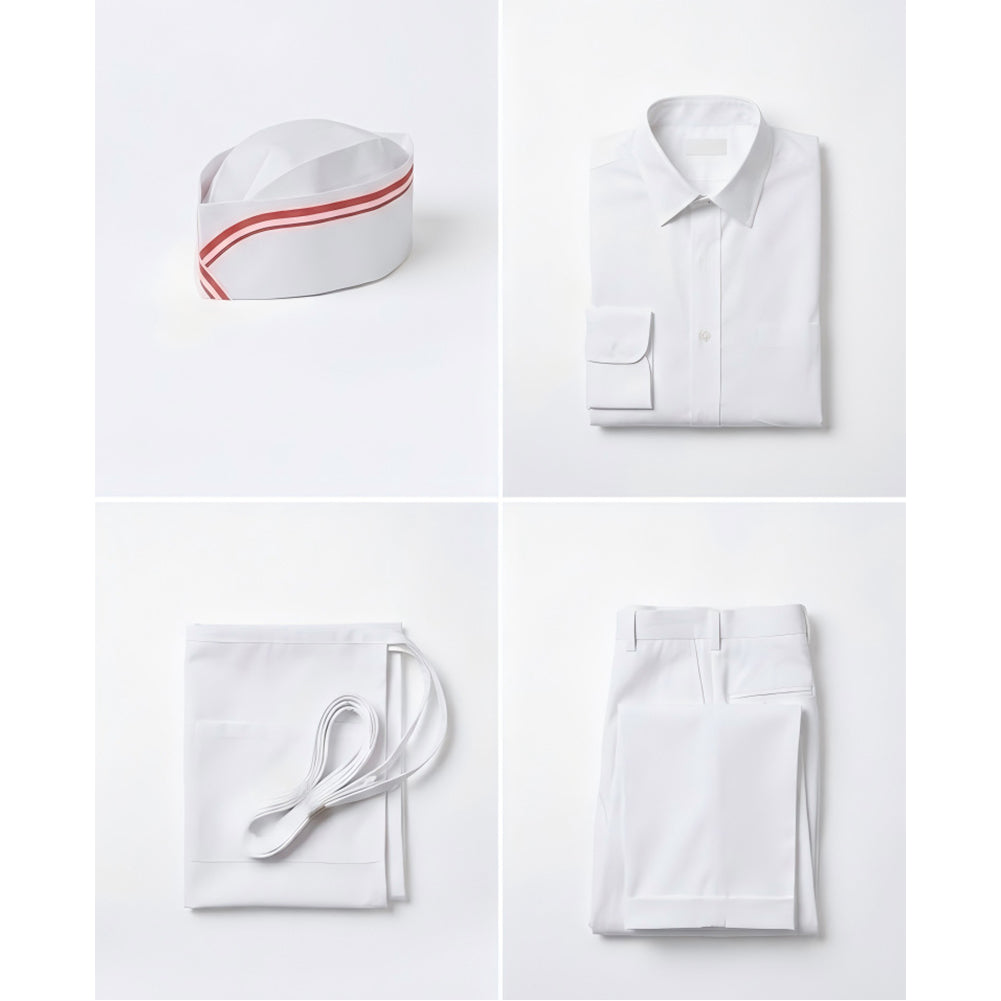 Cosplay Costume Ice Cream Man(2026) Film Cosplay Tenue Blanche Homme