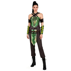 Cosplay Costume Jade Mortal Kombat 2(2026) Film Cosplay Combinaison Verte Femme
