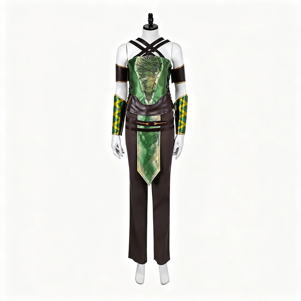 Cosplay Costume Jade Mortal Kombat 2(2026) Film Cosplay Combinaison Verte Femme