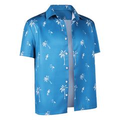 Cosplay Costume Jason Duval GTA(2026) Jeu Cosplay Chemise Hawaïenne Bleue Homme