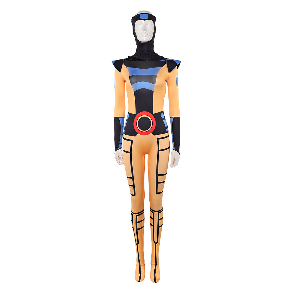 Cosplay Costume Jean Grey X-Men '97 Saison 2(2026) TV Cosplay Combinaison Jaune et Noire Femme