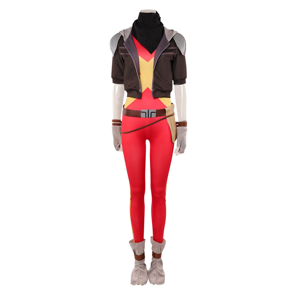 Cosplay Costume Jean Grey X-Men '97 Saison 2(2026) TV Cosplay Combinaison Rouge+Veste Femme