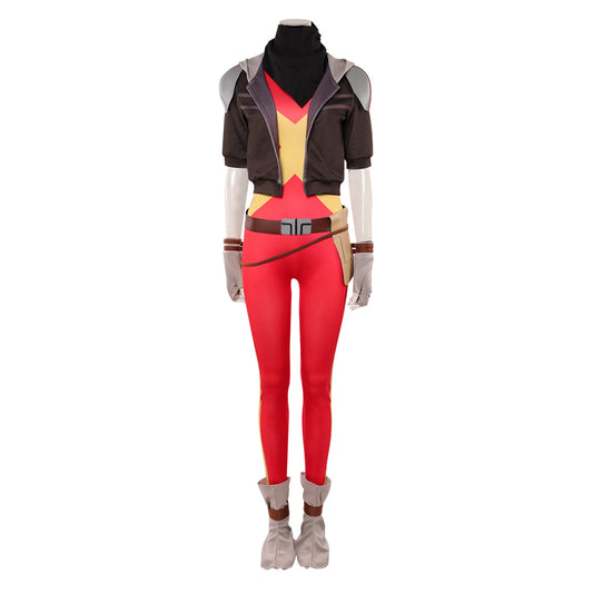 Cosplay Costume Jean Grey X-Men '97 Saison 2(2026) TV Cosplay Combinaison Rouge+Veste Femme