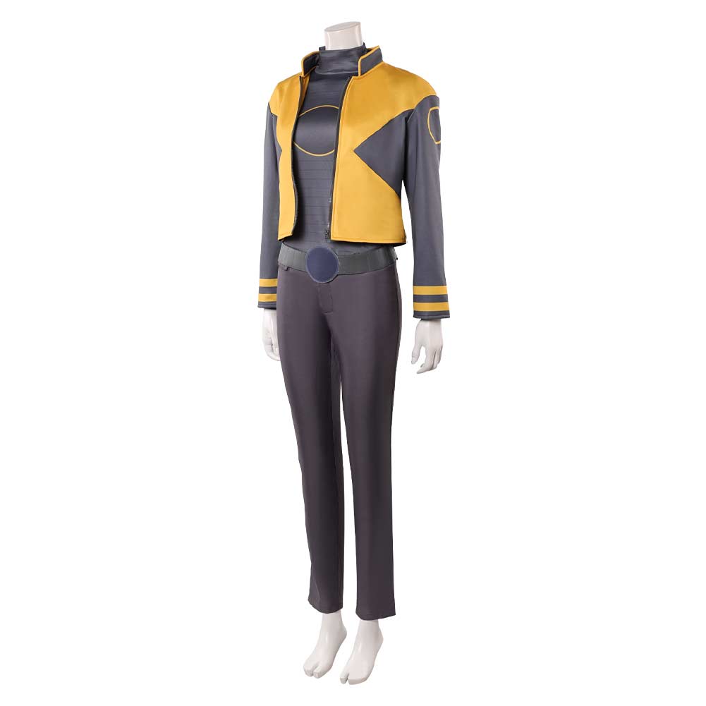 Cosplay Costume Jean Grey X-Men '97 Saison 2(2026) TV Cosplay Tenue Grise et Jaune Femme