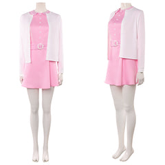 Cosplay Costume Jenny The Rocky Horror Picture Show Film Cosplay Robe Rose+Veste Blanche Femme