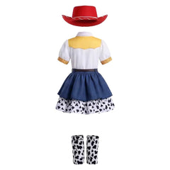 Cosplay Costume Jessie Film Cosplay Robe Bleue et Blanche Enfant