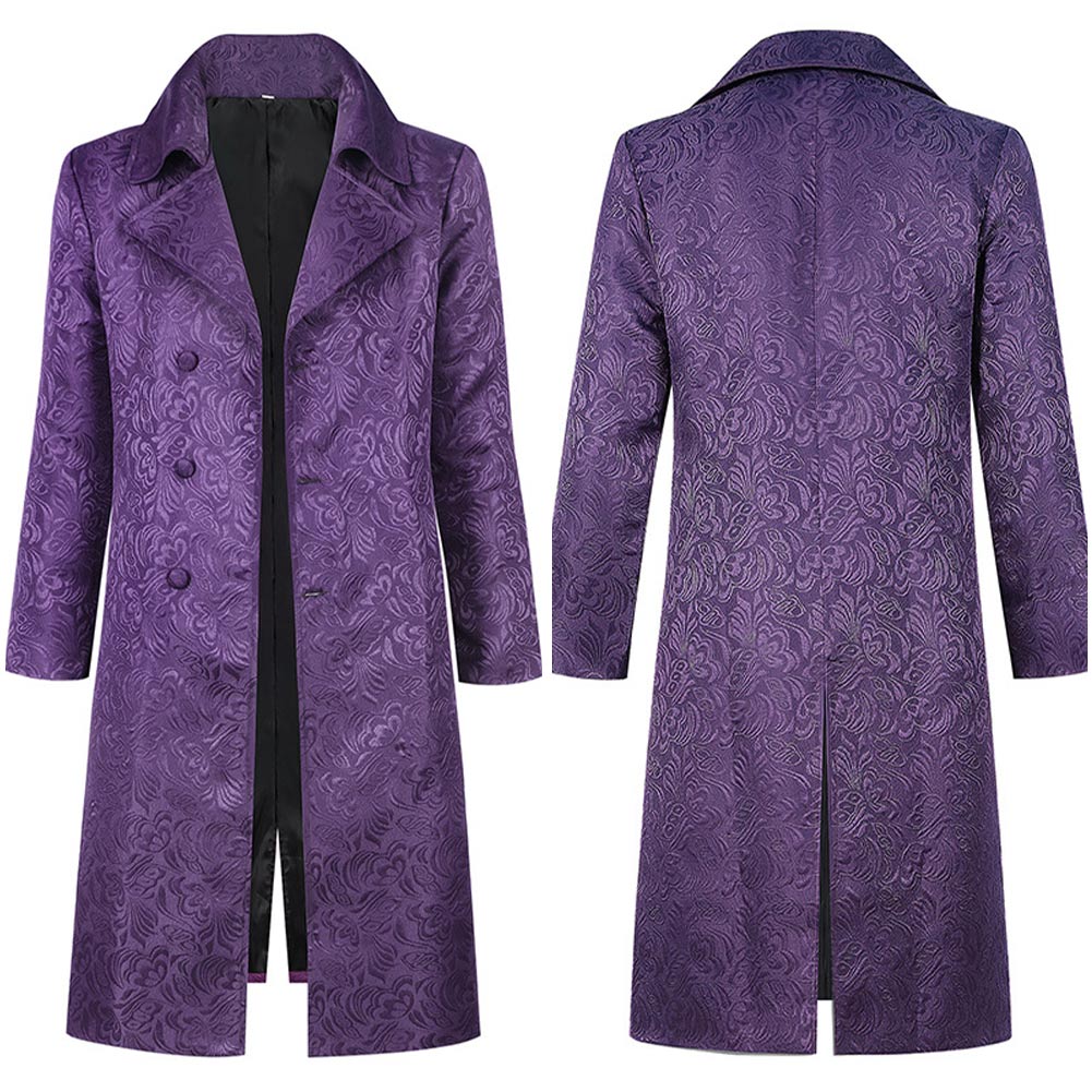 Cosplay Costume Joker Film Cosplay Trench Violet Homme