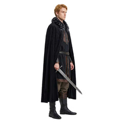 Cosplay Costume Jon Snow Game of Thrones TV Cosplay Cape Noire Homme