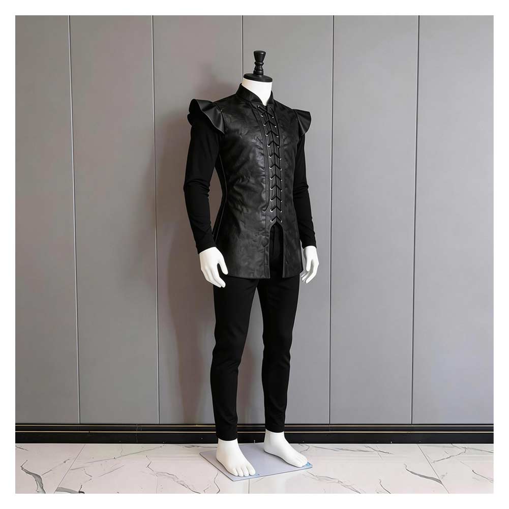Cosplay Costume Jon Snow Le Trône de Fer TV Cosplay Tenue Noire