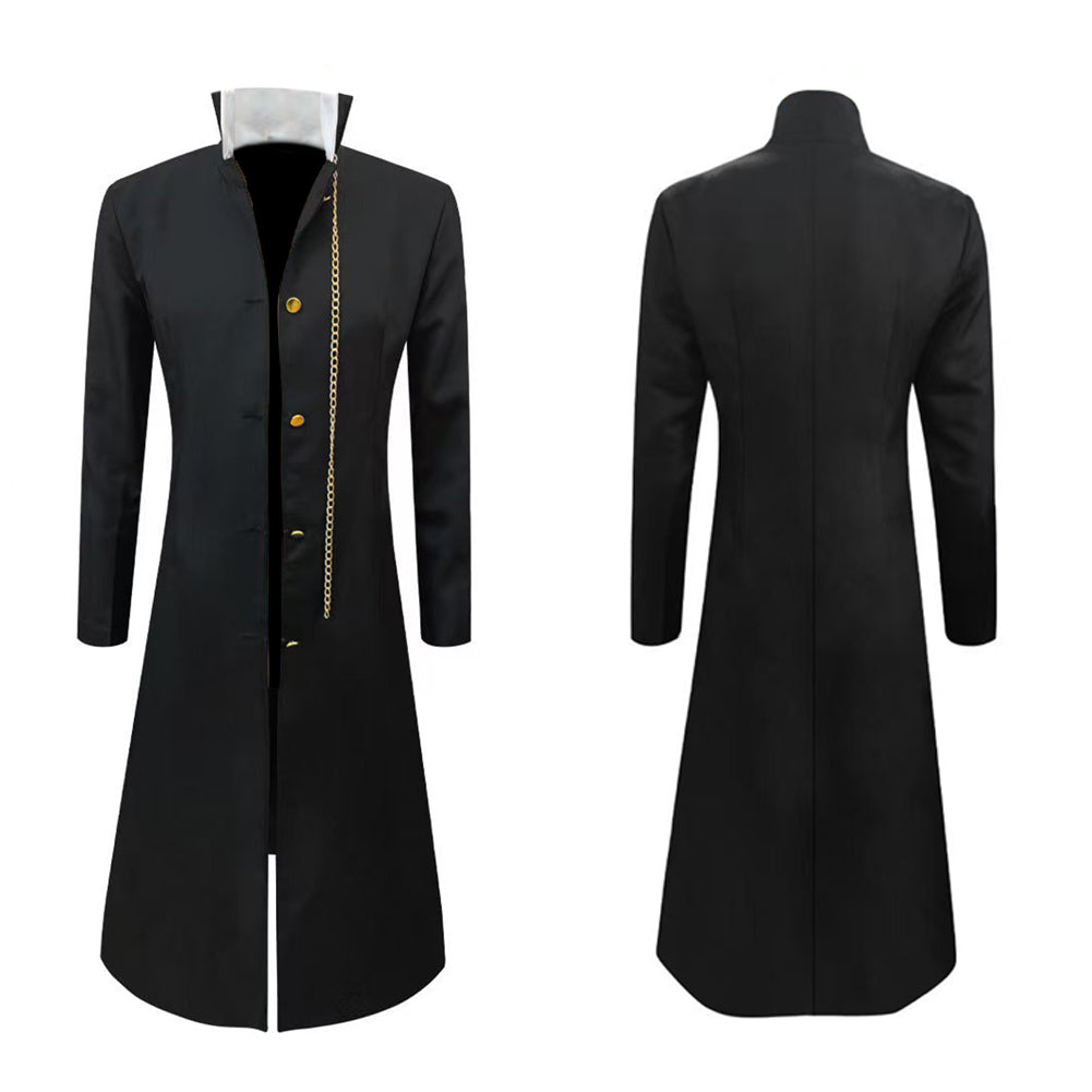 Cosplay Costume Jotaro Kujo JJBA 7(2026) Anime Cosplay Manteau Noir Homme