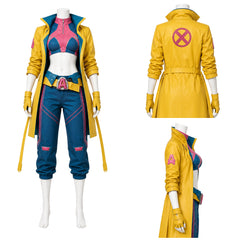 Cosplay Costume Jubilee Jeu Cosplay Tenue Jaune Femme