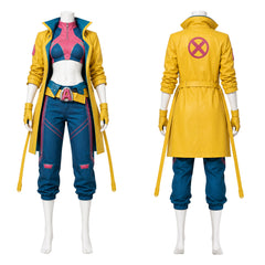 Cosplay Costume Jubilee Jeu Cosplay Tenue Jaune Femme